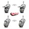Service Caster 3.5 Inch Gray Polyurethane Swivel 10mm Stem Caster Total Lock Brake, 2PK SCC-TSTTL20S3514-PPUB-M1015-2-S-2 - alternate 5